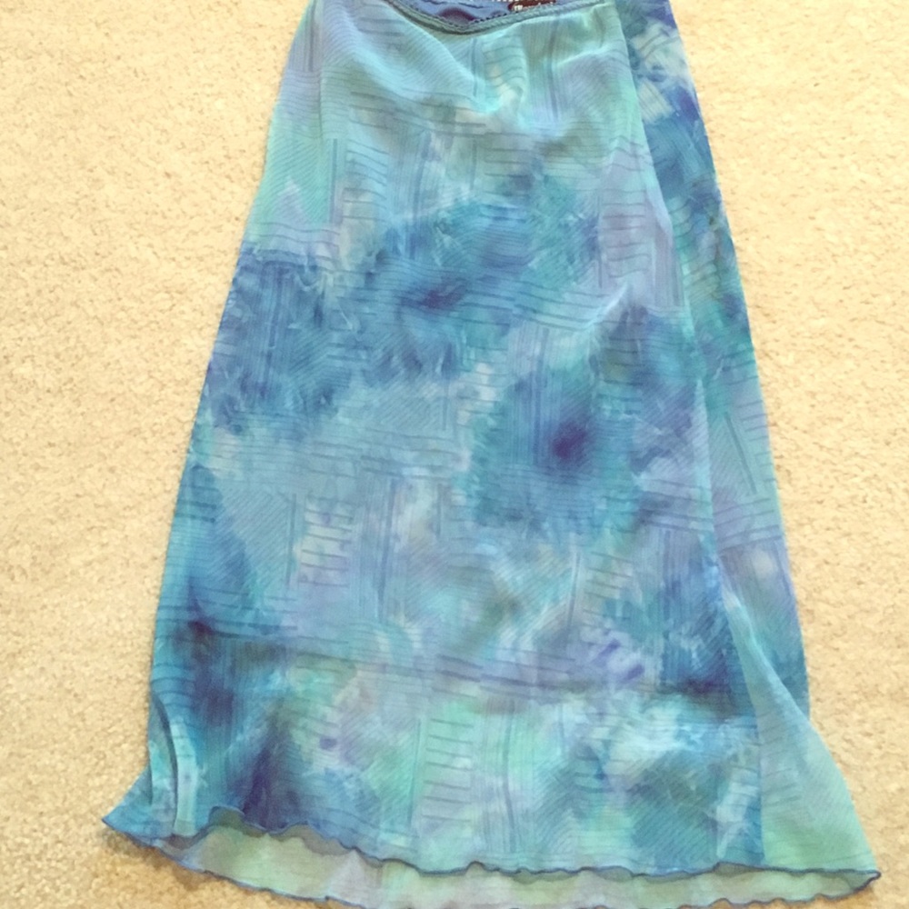 Blue skirt